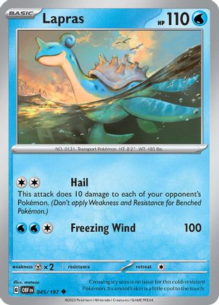 [PKM] Lapras 45 - SV03 Obsidian Flames