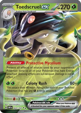 [PKM] Toedscruel ex 22 - SV03 Obsidian Flames Holofoil