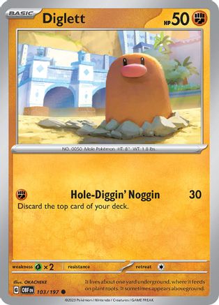 [PKM] Diglett 103 - SV03 Obsidian Flames