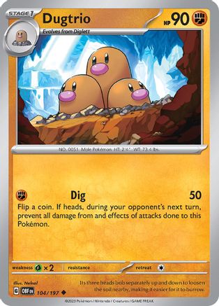 [PKM] Dugtrio (104/197) [Scarlet & Violet: Obsidian Flames]