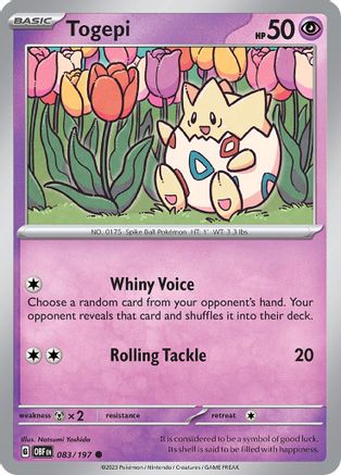 [PKM] Togepi 83 - SV03 Obsidian Flames