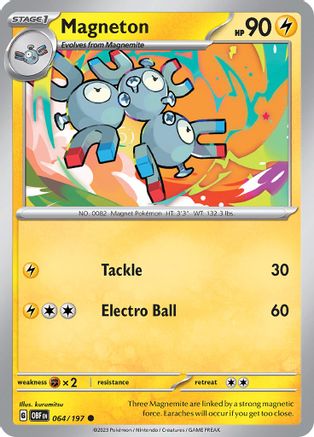 [PKM] Magneton 64 - SV03 Obsidian Flames