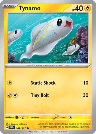 [PKM-C] Tynamo (067/197) [Scarlet & Violet: Obsidian Flames]