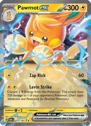 [PKM] Pawmot ex 73 - SV03 Obsidian Flames Holofoil