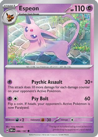 [PKM] Espeon 86 - SV03 Obsidian Flames