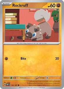 [PKM] Rockruff 116 - SV03 Obsidian Flames