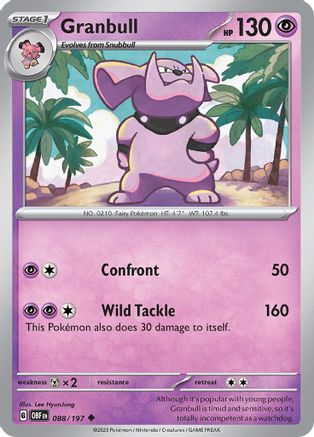 [PKM] Granbull (088/197) [Scarlet & Violet: Obsidian Flames]