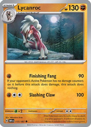 [PKM] Lycanroc 117 - SV03 Obsidian Flames
