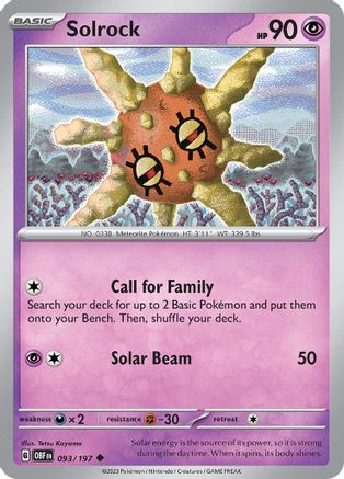 [PKM] Solrock (048/108) [Scarlet & Violet: Obsidian Flames]
