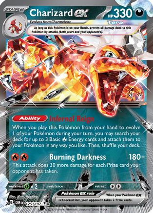 [PKM] Charizard ex - 125/197 125 - SV03 Obsidian Flames Holofoil