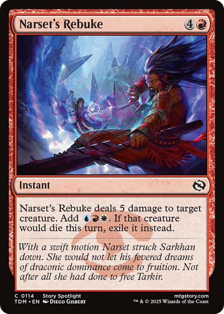 {@C} Narset's Rebuke [Tarkir: Dragonstorm][TDM 114]
