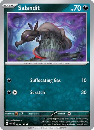 [PKM] Salandit (139/197) [Scarlet & Violet: Obsidian Flames]