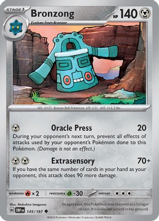 [PKM] Bronzong 145 - SV03 Obsidian Flames