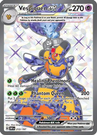 [PKM] Vespiquen ex - 212/197 212 - SV03 Obsidian Flames Holofoil