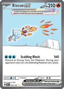 [PKM] Eiscue ex (222/197) [Scarlet & Violet: Obsidian Flames]