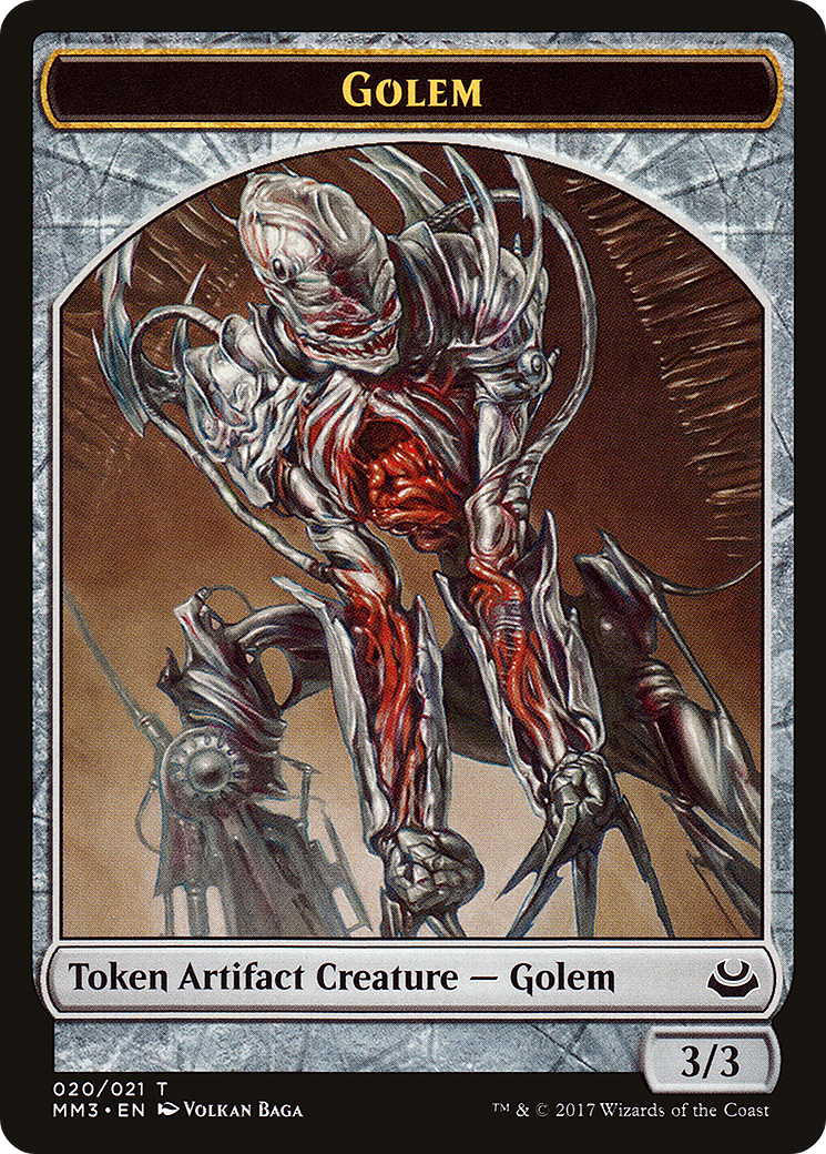 {T} Golem Token [Modern Masters 2017 Tokens][TMM3 020]