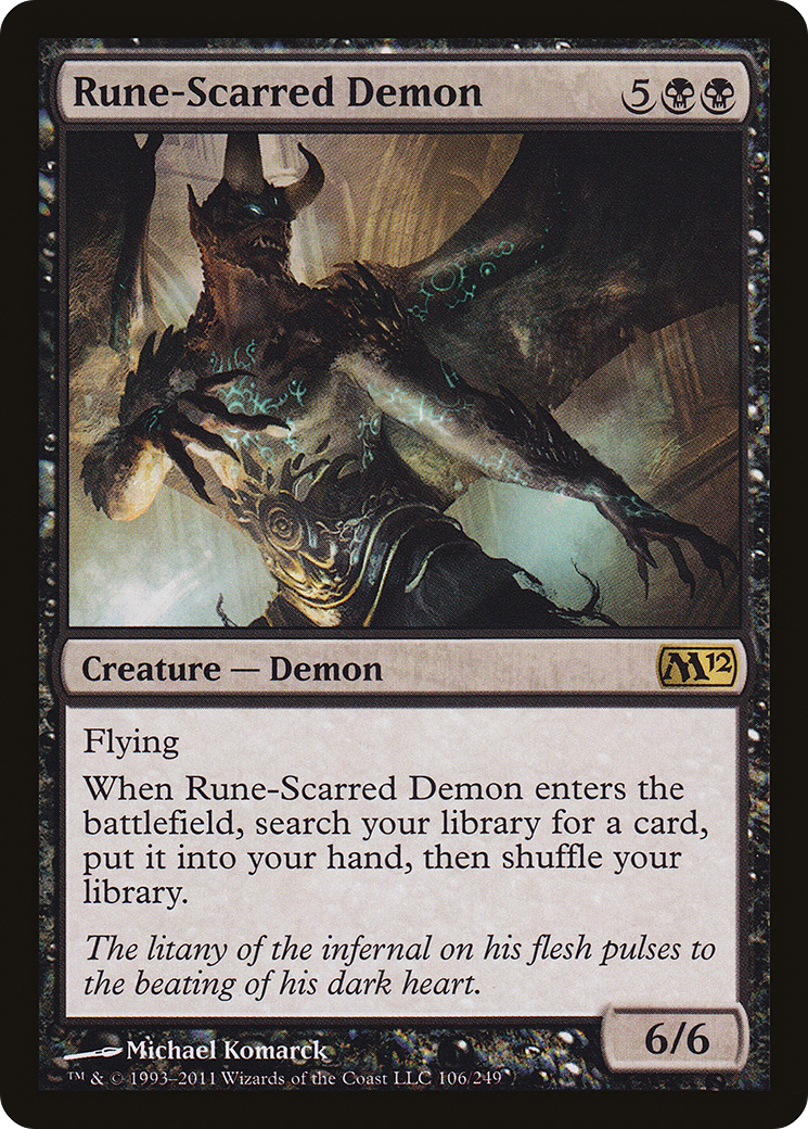 {R} Rune-Scarred Demon [Magic 2012][M12 106] - Misty Mountain Games