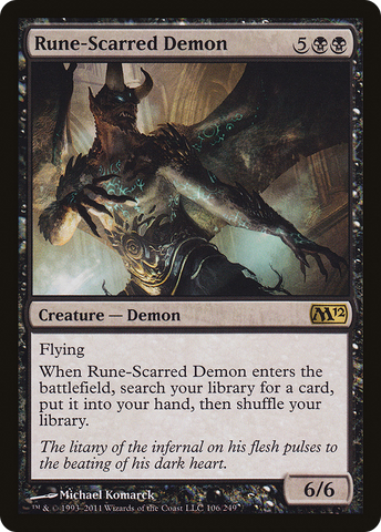 {R} Rune-Scarred Demon [Magic 2012][M12 106]