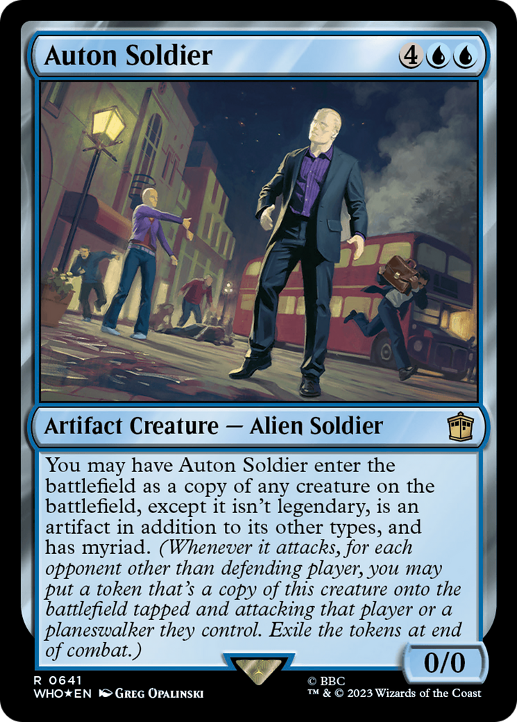 {R} Auton Soldier (Surge Foil) [Doctor Who][WHO 641]
