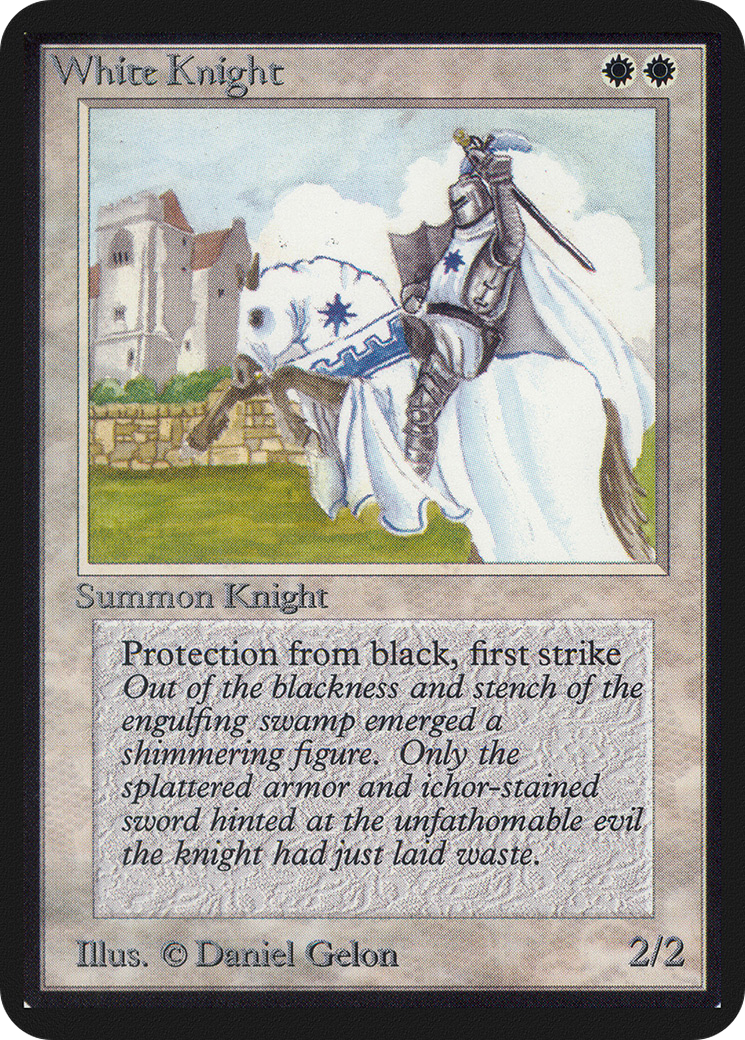 {C} White Knight [Alpha Edition][LEA 043]