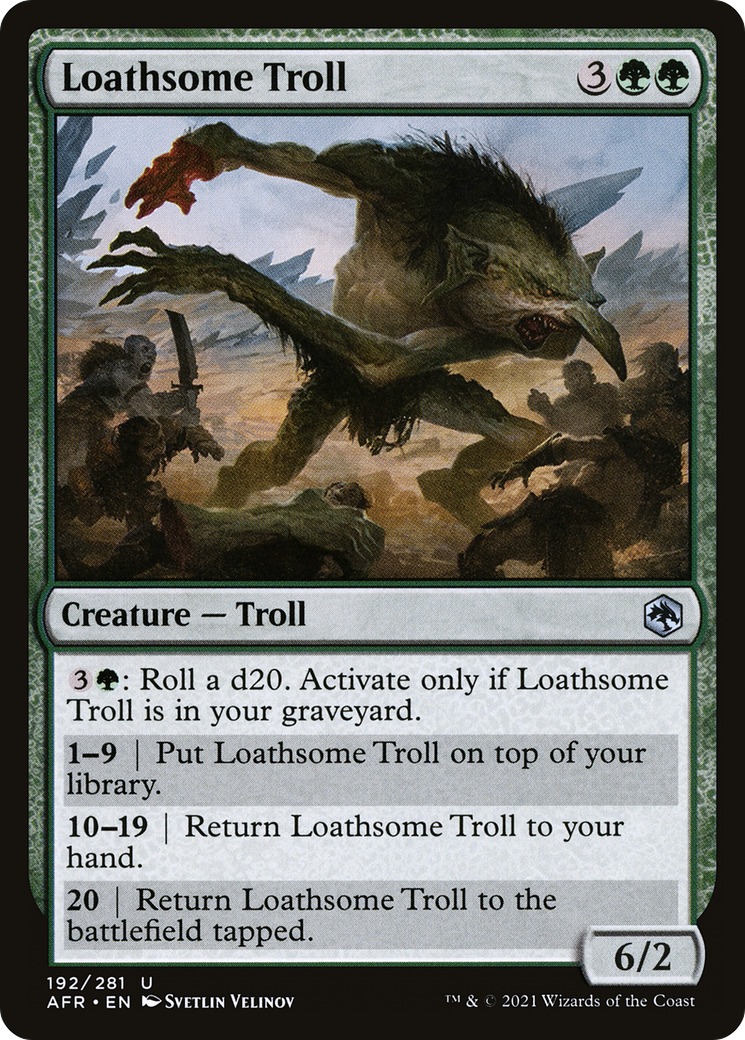 {C} Loathsome Troll [Dungeons & Dragons: Adventures in the Forgotten Realms][AFR 192]