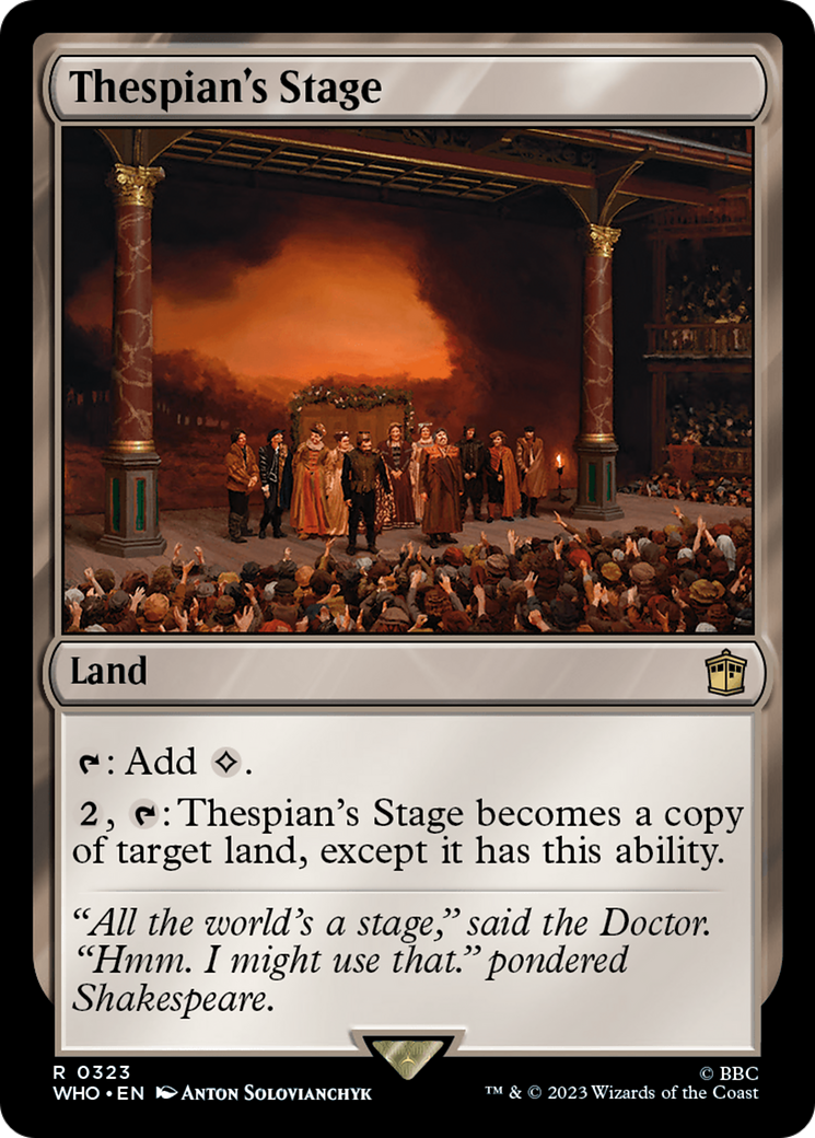 {R} Thespian's Stage [Doctor Who][WHO 323]