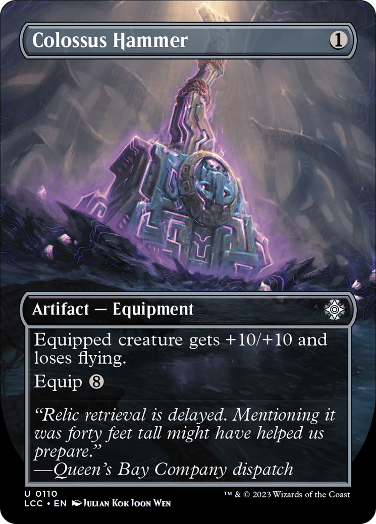 {C} Colossus Hammer (Borderless) [The Lost Caverns of Ixalan Commander][LCC 110]