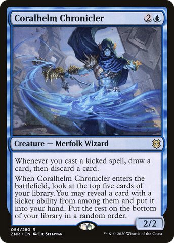 {R} Coralhelm Chronicler [Zendikar Rising][ZNR 054]