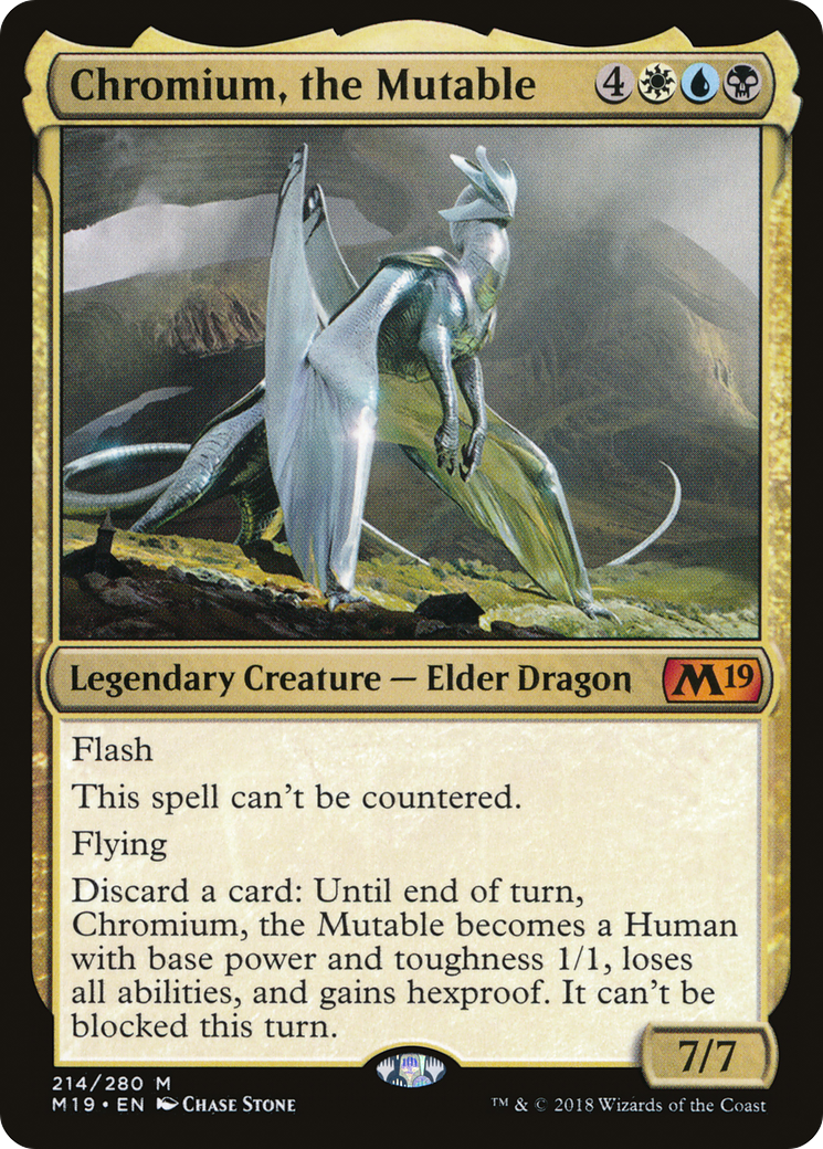 {R} Chromium, the Mutable [Core Set 2019][M19 214] - Misty Mountain Games