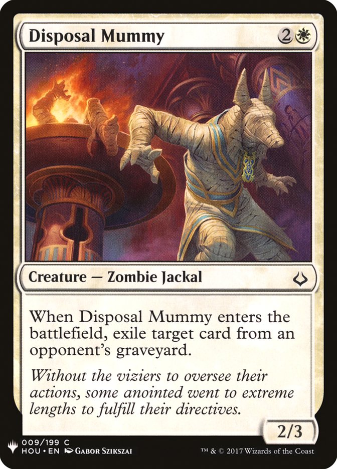 {C} Disposal Mummy [Mystery Booster][MB1 HOU 009]