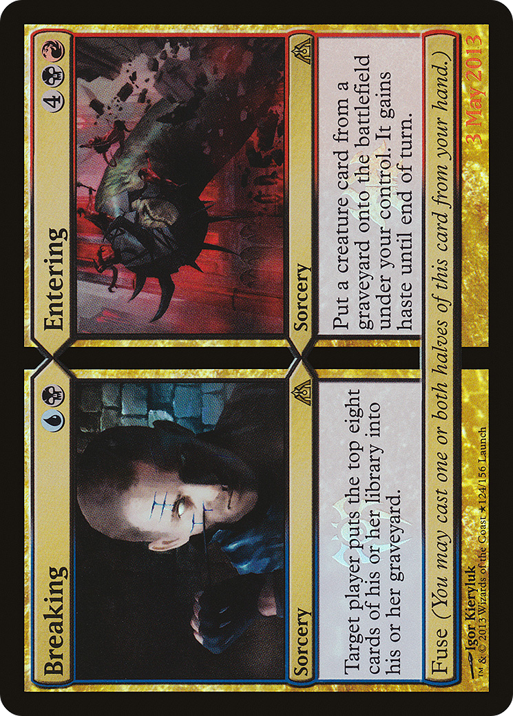 {R} Breaking // Entering (Launch) [Dragon's Maze Promos][PA DGM 124]