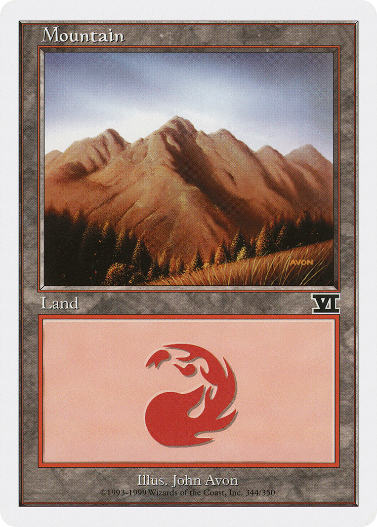 {B}[6ED 344] Mountain (344) [Classic Sixth Edition]