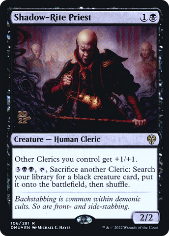 {R} Shadow-Rite Priest [Dominaria United Prerelease Promos][PR DMU 106]