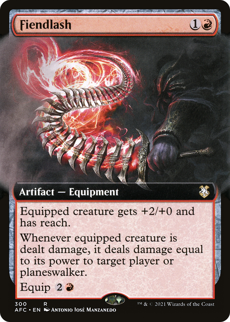 {R} Fiendlash (Extended Art) [Dungeons & Dragons: Adventures in the Forgotten Realms Commander][AFC 300]