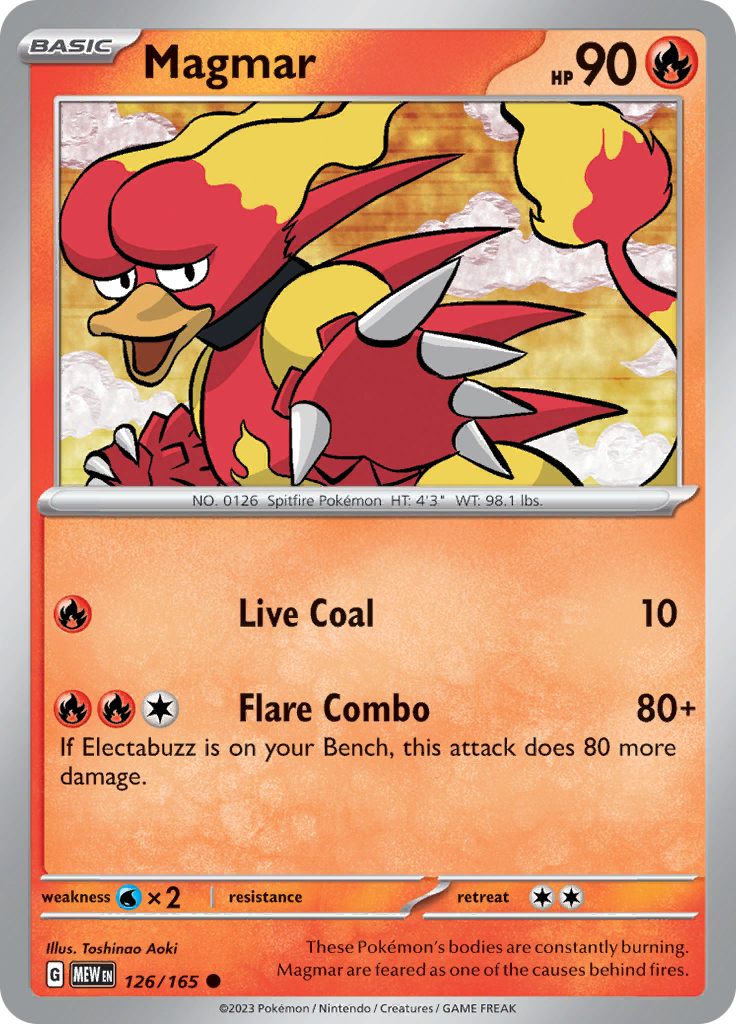 [PKM-C] Magmar (126/165) [Scarlet & Violet: 151]