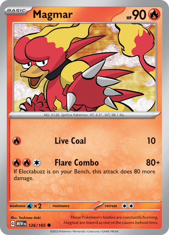 [PKM-C] Magmar (126/165) [Scarlet & Violet: 151]