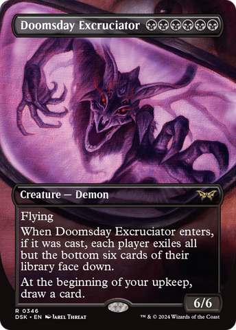 {@R} Doomsday Excruciator (Borderless) [Duskmourn: House of Horror][DSK 346]