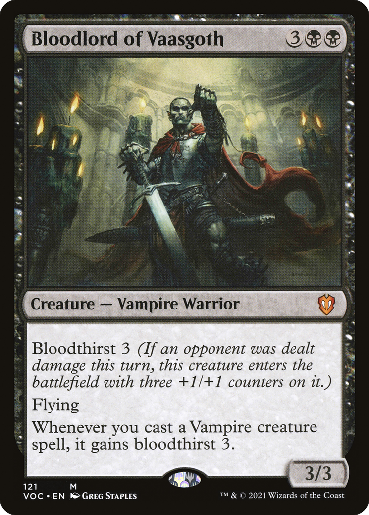 {R} Bloodlord of Vaasgoth [Innistrad: Crimson Vow Commander][VOC 121]
