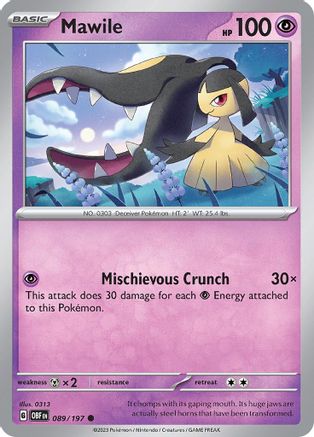 [PKM] Mawile - 089/197 89 - SV03 Obsidian Flames