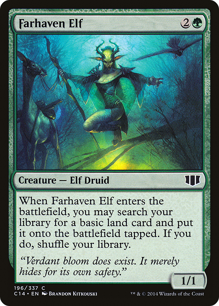 {C} Farhaven Elf [Commander 2014][C14 196]