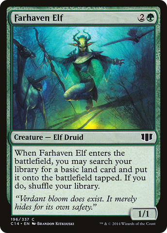 {C} Farhaven Elf [Commander 2014][C14 196]