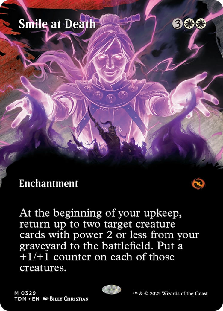 {@R} Smile at Death (Borderless) [Tarkir: Dragonstorm][TDM 329]