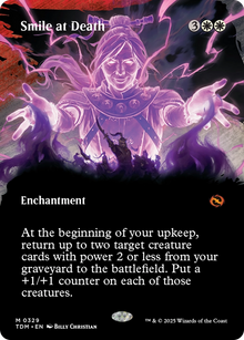 {@R} Smile at Death (Borderless) [Tarkir: Dragonstorm][TDM 329]
