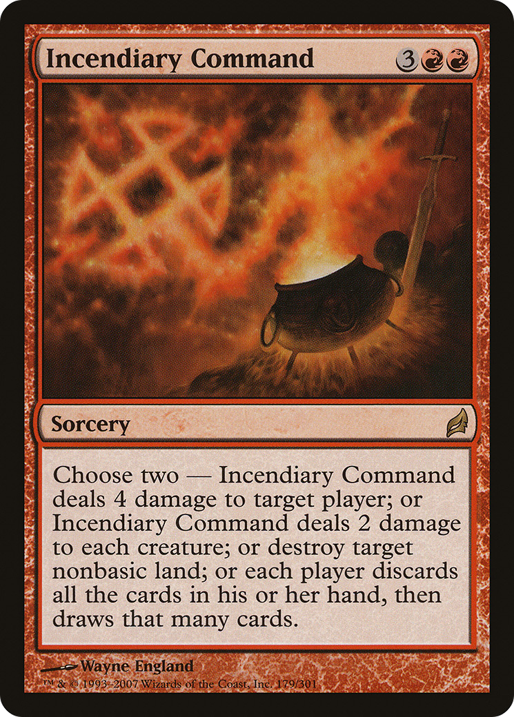 {R} Incendiary Command [Lorwyn][LRW 179]