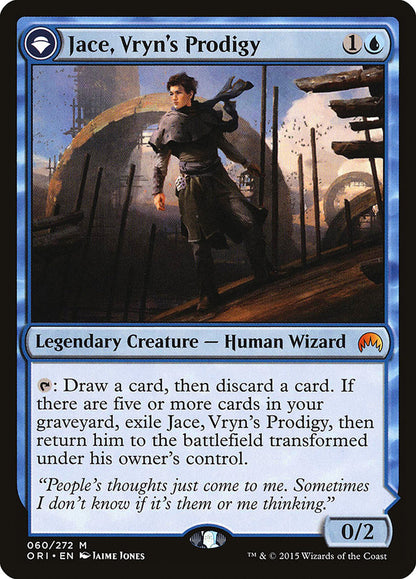 {R} Jace, Vryn's Prodigy // Jace, Telepath Unbound [Magic Origins][ORI 060] - Misty Mountain Games