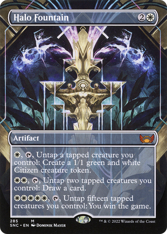 {R} Halo Fountain (Borderless Alternate Art) [Streets of New Capenna][SNC 285]