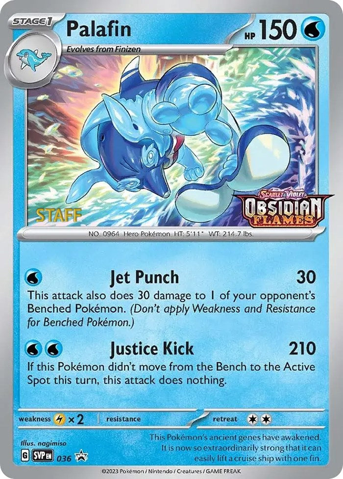 [PKM-R] Palafin (036) (Stamped) (Staff) [Scarlet & Violet: Black Star Promos]