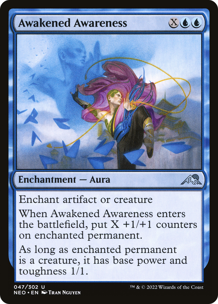 {C} Awakened Awareness [Kamigawa: Neon Dynasty][NEO 047]