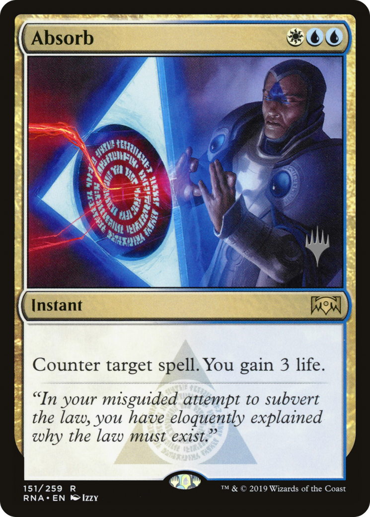 {R} Absorb (Promo Pack) [Ravnica Allegiance Promos][PP RNA 151]