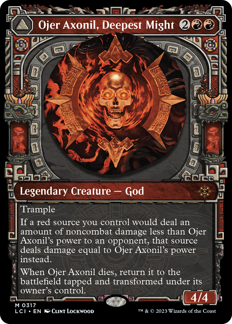 {@R} Ojer Axonil, Deepest Might // Temple of Power (Showcase) [The Lost Caverns of Ixalan][LCI 317]